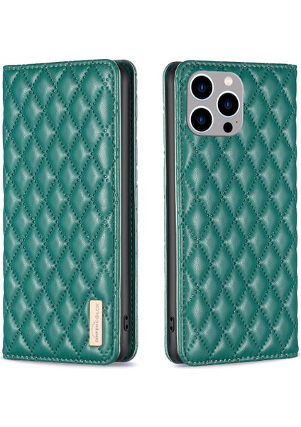 iPhone 15 Pro Max Için Kılıf Pu Deri Manyetik Toka Flip Folyo Koruyucu Kapak Tutucu Kılıf (Yurt Dışından)