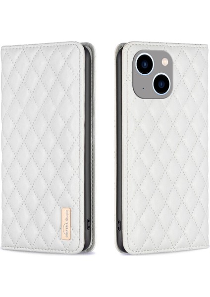 iPhone 14 Plus Için Kılıf Pu Deri Manyetik Toka Flip Folyo Koruyucu Kapak Tutucu Kılıf (Yurt Dışından)