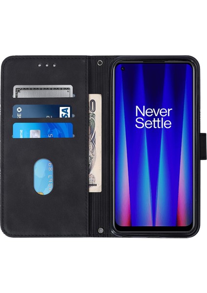 Oneplus Nord Ce 2 5g ile Uyumlu Tam Korumalı Yumuşak Pu Deri Kapaklı Cüzdan Telefon Kılıfı, Kart Tutuculu ve Uzun Askılı (Yurt Dışından)