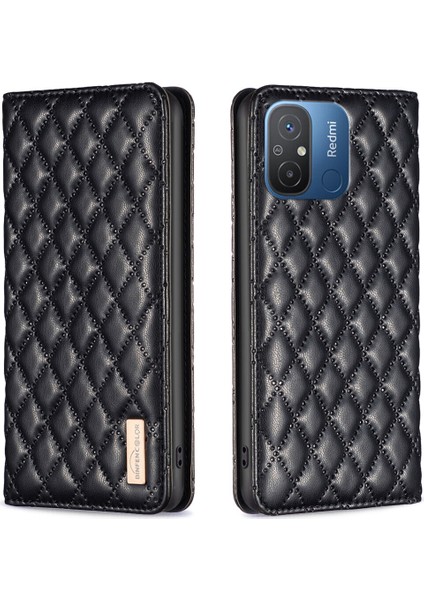 Xiaomi Redmi 12C Için Kılıf Pu Deri Manyetik Toka Flip Folyo Koruyucu Kapak Tutucu Kılıf (Yurt Dışından)