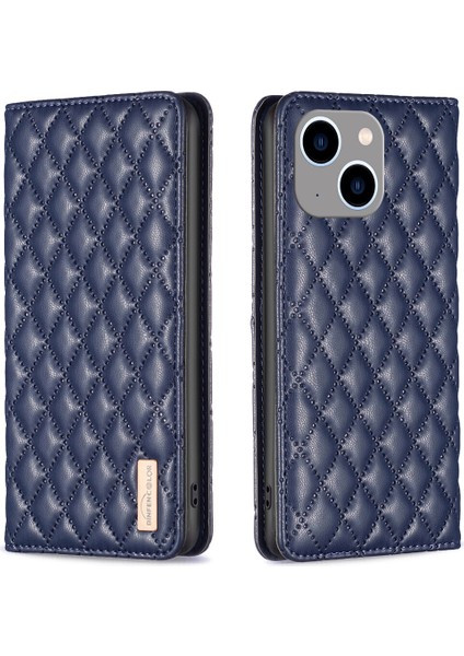 iPhone 14 Plus Için Kılıf Pu Deri Manyetik Toka Flip Folyo Koruyucu Kapak Tutucu Kılıf (Yurt Dışından)