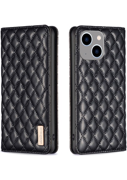 iPhone 14 Plus Için Kılıf Pu Deri Manyetik Toka Flip Folyo Koruyucu Kapak Tutucu Kılıf (Yurt Dışından)