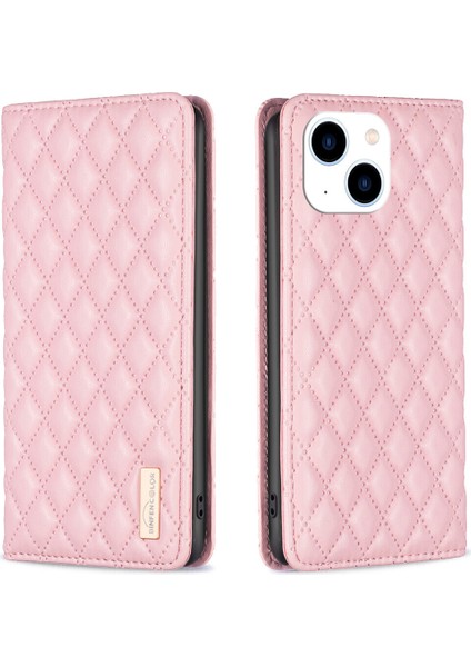iPhone 14 Için Kılıf Pu Deri Manyetik Toka Flip Folyo Koruyucu Kapak Tutucu Kılıf (Yurt Dışından)