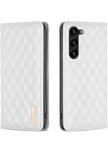 Samsung Galaxy S24 Plus Için Kılıf Pu Deri Manyetik Toka Flip Folyo Koruyucu Kapak Tutucu Kılıf (Yurt Dışından)