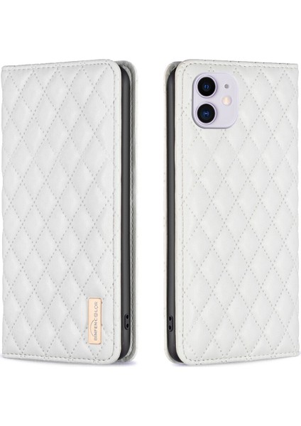 iPhone 11 Için Kılıf Pu Deri Manyetik Toka Flip Folyo Koruyucu Kapak Tutucu Kılıf (Yurt Dışından)