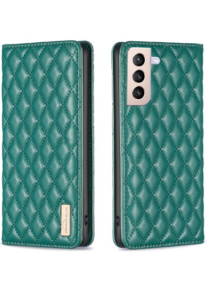 Samsung Galaxy S21 Plus Için Kılıf Pu Deri Manyetik Toka Flip Folyo Koruyucu Kapak Tutucu Kılıf (Yurt Dışından)