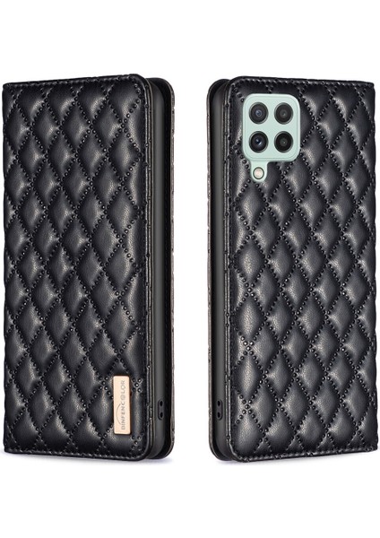 Samsung Galaxy A22 4g Için Kılıf Pu Deri Manyetik Toka Flip Folyo Koruyucu Kapak Tutucu Kılıf (Yurt Dışından)