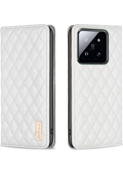 Xiaomi 14 Için Kılıf Pu Deri Manyetik Toka Flip Folyo Koruyucu Kapak Tutucu Kılıf (Yurt Dışından)