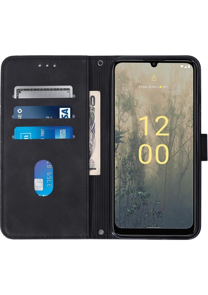 Nokia C31 ile Uyumlu Tam Korumalı Yumuşak Pu Deri Kapaklı Cüzdan Telefon Kılıfı, Kart Tutuculu ve Uzun Askılı (Yurt Dışından) indirimleri