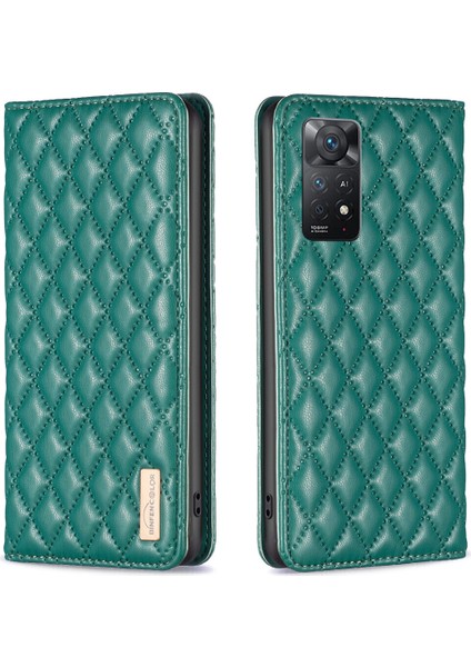 Xiaomi Redmi Note 11 Pro Için Kılıf Pu Deri Manyetik Toka Flip Folyo Koruyucu Kapak Tutucu Kılıf (Yurt Dışından)
