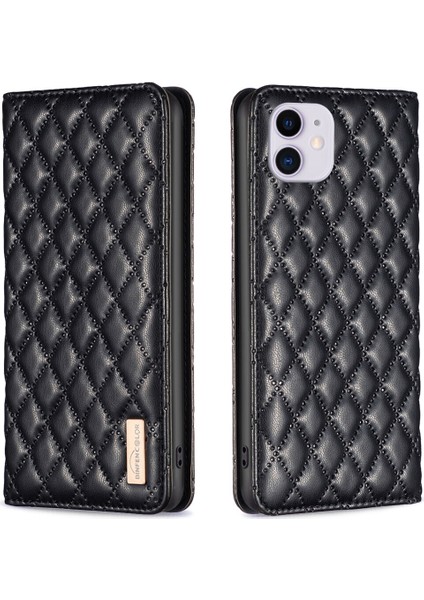 iPhone 11 Için Kılıf Pu Deri Manyetik Toka Flip Folyo Koruyucu Kapak Tutucu Kılıf (Yurt Dışından)