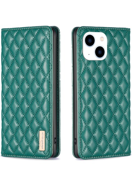iPhone 14 Için Kılıf Pu Deri Manyetik Toka Flip Folyo Koruyucu Kapak Tutucu Kılıf (Yurt Dışından)