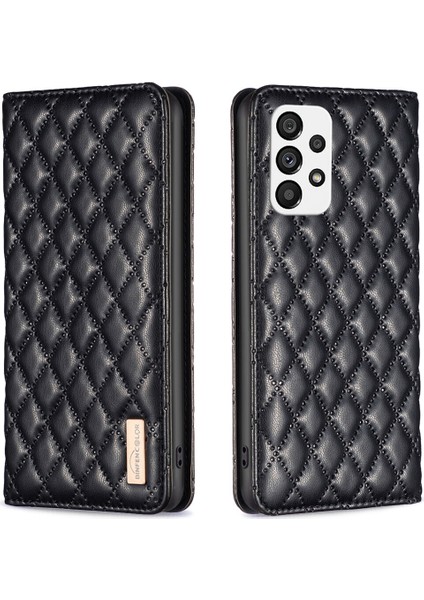 Samsung Galaxy A73 5g Için Kılıf Pu Deri Manyetik Toka Flip Folyo Koruyucu Kapak Tutucu Kılıf (Yurt Dışından)