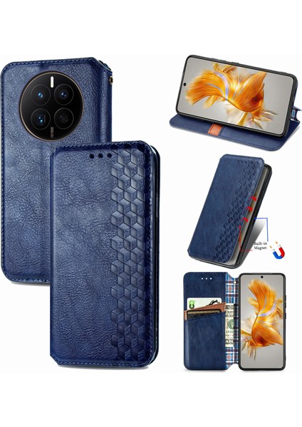 Huawei Mate 50 Cüzdan Kılıfı ile Uyumlu, Kart Tutuculu, Pu Deri Flip Kickstand Kapak (Yurt Dışından)