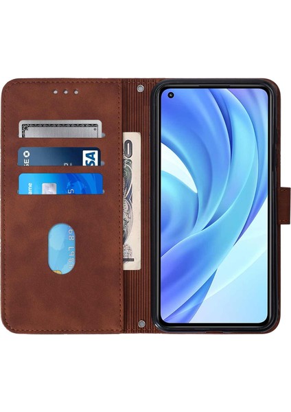 Xiaomi 11 Lite ile Uyumlu Tam Korumalı Yumuşak Pu Deri Kapaklı Cüzdan Telefon Kılıfı, Kart Tutuculu ve Uzun Askılı (Yurt Dışından) indirimleri