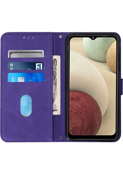 Samsung Galaxy A12/M12 ile Uyumlu Tam Korumalı Yumuşak Pu Deri Kapaklı Cüzdan Telefon Kılıfı, Kart Tutuculu ve Uzun Askılı (Yurt Dışından) indirimleri