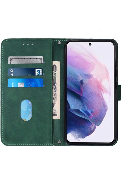 Samsung Galaxy S22 ile Uyumlu Tam Korumalı Yumuşak Pu Deri Kapaklı Cüzdan Telefon Kılıfı, Kart Tutuculu ve Uzun Askılı (Yurt Dışından) indirimleri