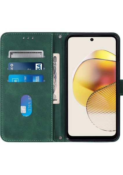 Motorola Moto G73 ile Uyumlu Tam Korumalı Yumuşak Pu Deri Kapaklı Cüzdan Telefon Kılıfı, Kart Tutuculu ve Uzun Askılı (Yurt Dışından) indirimleri