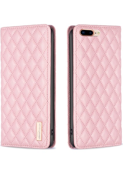 iPhone 7 Plus/8 Plus Için Kılıf Pu Deri Manyetik Toka Flip Folyo Koruyucu Kapak Tutucu Kılıf (Yurt Dışından)