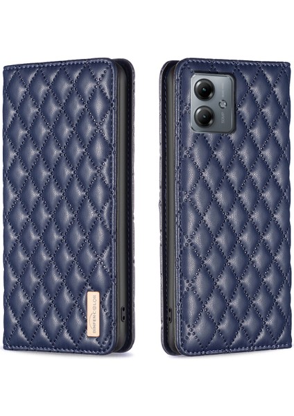 Motorola G14 4g Için Kılıf Pu Deri Manyetik Toka Flip Folyo Koruyucu Kapak Tutucu Kılıf (Yurt Dışından)