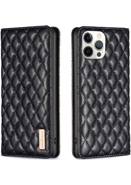 iPhone 12 Pro Max Için Kılıf Pu Deri Manyetik Toka Flip Folyo Koruyucu Kapak Tutucu Kılıf (Yurt Dışından)