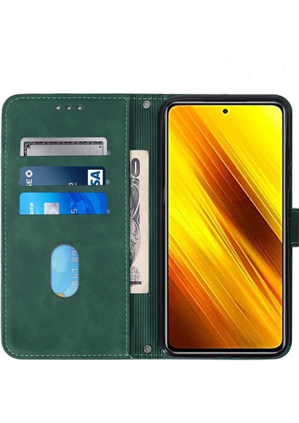 Xiaomi Poco X3/x3 Nfc ile Uyumlu Tam Korumalı Yumuşak Pu Deri Kapaklı Cüzdan Telefon Kılıfı, Kart Tutuculu ve Uzun Askılı (Yurt Dışından) indirimleri