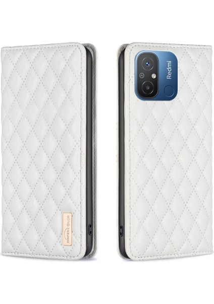 Xiaomi Redmi 12C Için Kılıf Pu Deri Manyetik Toka Flip Folyo Koruyucu Kapak Tutucu Kılıf (Yurt Dışından)