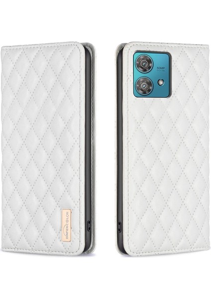 Motorola Edge 40 Neo Için Kılıf Pu Deri Manyetik Toka Flip Folyo Koruyucu Kapak Tutucu Kılıf (Yurt Dışından)