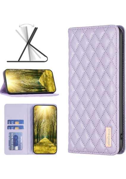 iPhone 14 Plus Için Kılıf Pu Deri Manyetik Toka Flip Folyo Koruyucu Kapak Tutucu Kılıf (Yurt Dışından)