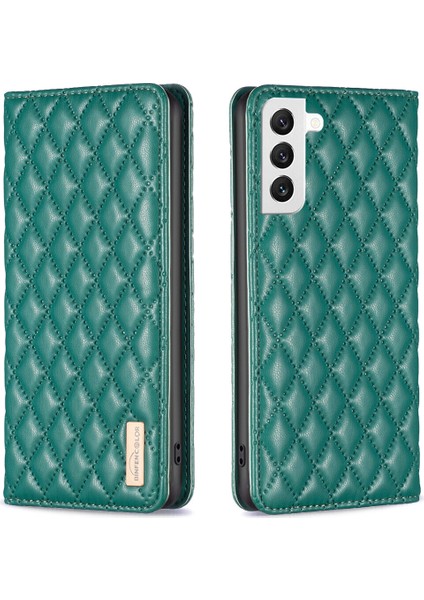 Samsung Galaxy S22 Için Kılıf Pu Deri Manyetik Toka Flip Folyo Koruyucu Kapak Tutucu Kılıf (Yurt Dışından)