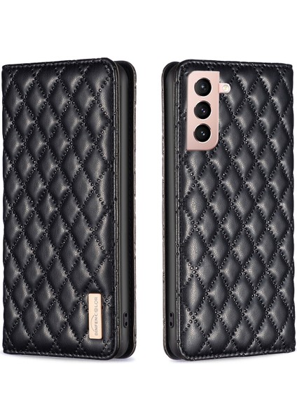 Samsung Galaxy S21 Için Kılıf Pu Deri Manyetik Toka Flip Folyo Koruyucu Kapak Tutucu Kılıf (Yurt Dışından)
