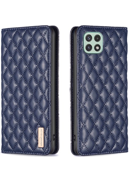 Samsung Galaxy A22 5g Için Kılıf Pu Deri Manyetik Toka Flip Folyo Koruyucu Kapak Tutucu Kılıf (Yurt Dışından)