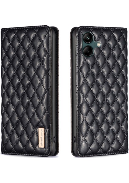 Samsung Galaxy A05 Için Kılıf Pu Deri Manyetik Toka Flip Folyo Koruyucu Kapak Tutucu Kılıf (Yurt Dışından)