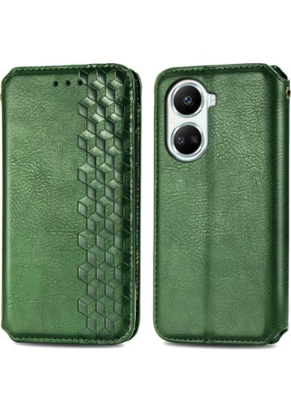 Huawei Nova 10 Se Cüzdan Kılıfı ile Uyumlu, Kart Tutuculu, Pu Deri Flip Kickstand Darbeye Dayanıklı Kapak (Yurt Dışından)