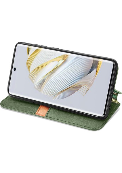 Huawei Nova 10 Se Cüzdan Kılıfı ile Uyumlu, Kart Tutuculu, Pu Deri Flip Kickstand Darbeye Dayanıklı Kapak (Yurt Dışından)