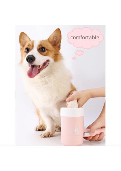 Tnabilir Pet Ayak Yıkama Açık Seyahat Otomatik, Kedi Köpek Ayak Pati Temizleme Aleti Kırmızı modelleri