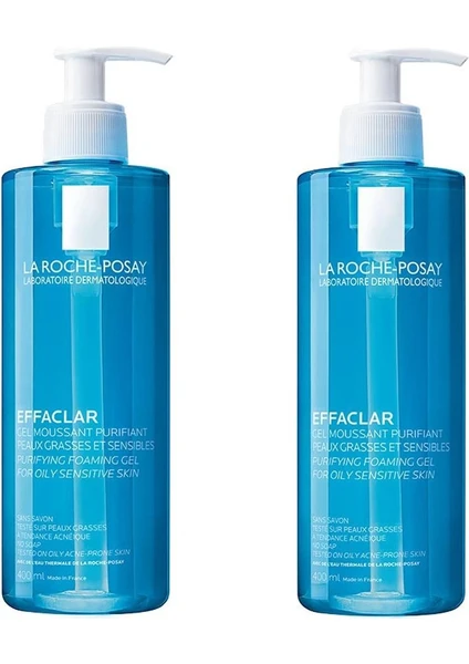 La Roche-Posay Effaclar Jel 400 ml x 2 Adet Avantaj Paketi