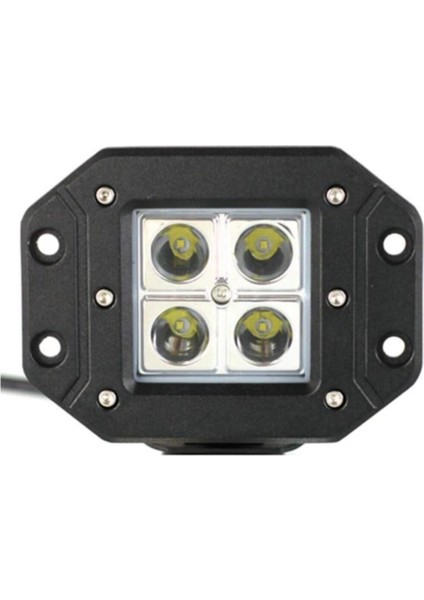 Off Road Sis Lambası 4 Ledli Gömme Montaj 10-30 Volt