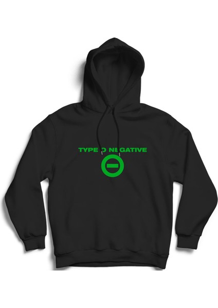 Type O Negative, With Logo, Rock Metal Müzik Grubu Kapüşonlu Sweatshirt Hoodie