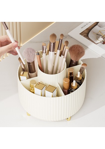 Masaüstü Dönebilen Makyaj Fırçası Saklama Kutusu Kırtasiye Rafı (Yurt Dışından) fırsatları