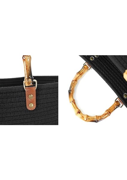 Hasır Dokuma Omuz Moda Plaj Çantası Büyük Boy (Yurt Dışından) fırsatları