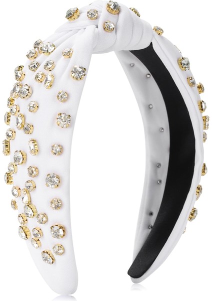 Elmas Taklidi Kafa Bandı Elmaslarla Dolu Moda Hafif Lüks Saç Çember Lüks Kristal Mücevher Süslenmiş Saç Aksesuarları (Yurt Dışından)