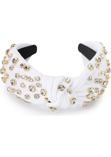 Elmas Taklidi Kafa Bandı Elmaslarla Dolu Moda Hafif Lüks Saç Çember Lüks Kristal Mücevher Süslenmiş Saç Aksesuarları (Yurt Dışından) fiyatları