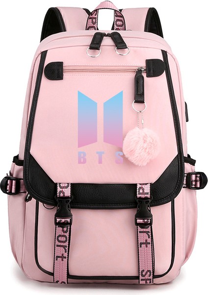 Büyük Kapasiteli Oxford Kumaş Sırt Çantası Sevimli USB Şarj Öğrenci Okul Çantası (Yurt Dışından)