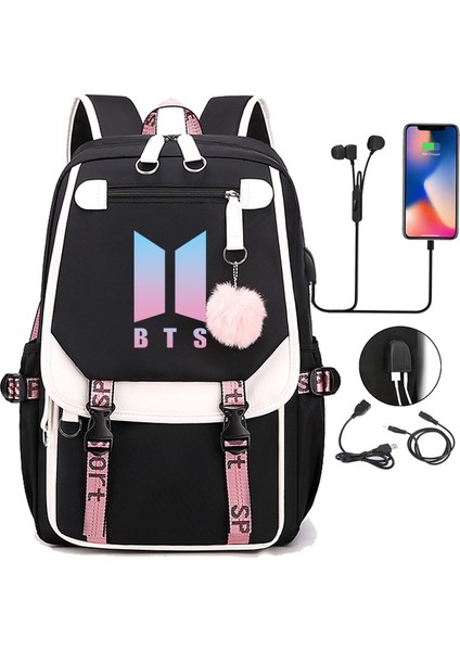 Büyük Kapasiteli Oxford Kumaş Sırt Çantası Sevimli USB Şarj Öğrenci Okul Çantası (Yurt Dışından) modelleri