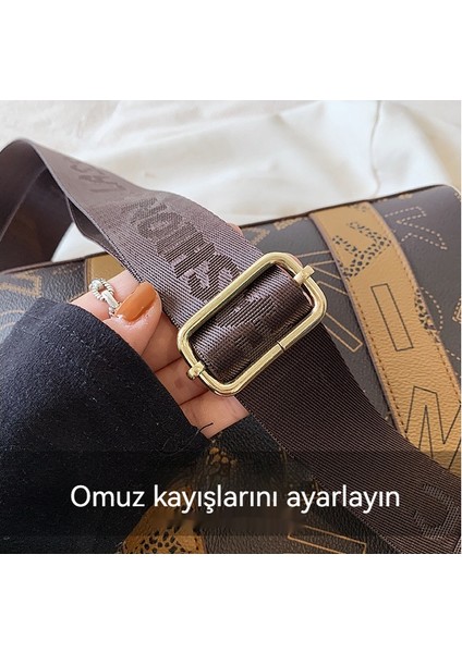 Taşınabilir Retro Tek Omuz Çapraz Gövde Pratik Geniş Omuz Askılı Banliyö Çantası (Yurt Dışından)
