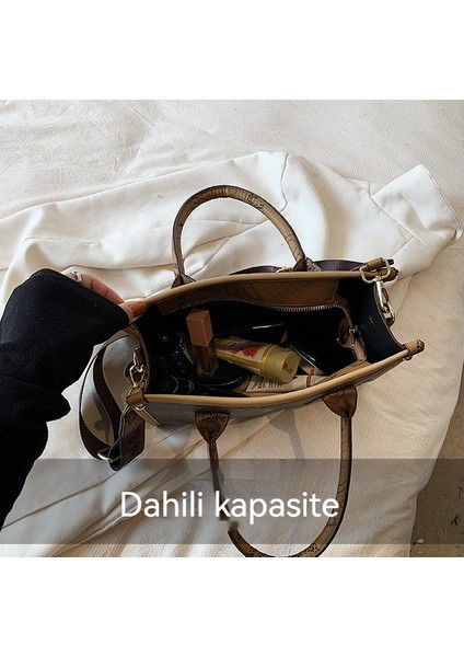Taşınabilir Retro Tek Omuz Çapraz Gövde Pratik Geniş Omuz Askılı Banliyö Çantası (Yurt Dışından)