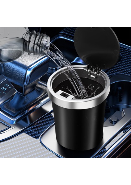 Araba Çöp Kutusu Su Geçirmez Fincan Şeklindeki Depolama Kovası Itme Tipi Saklama Kutusu (Yurt Dışından) fiyatları