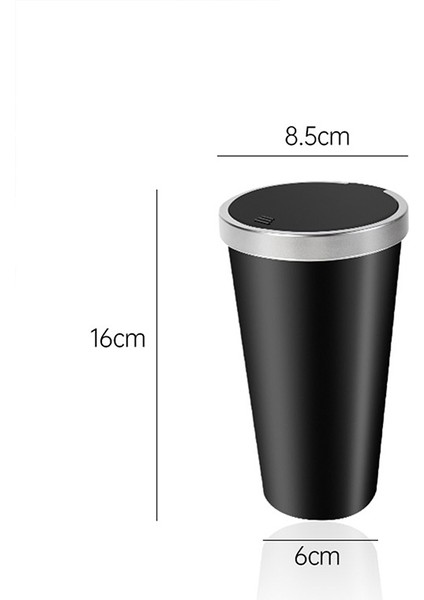 Araba Çöp Kutusu Su Geçirmez Fincan Şeklindeki Depolama Kovası Itme Tipi Saklama Kutusu (Yurt Dışından) indirimleri