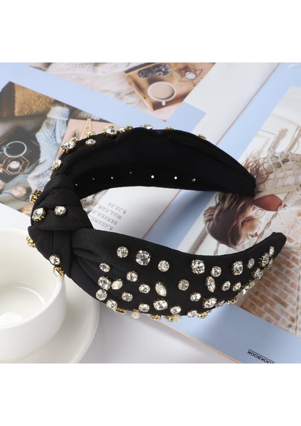 Elmas Taklidi Kafa Bandı Elmaslarla Dolu Moda Hafif Lüks Saç Çember Lüks Kristal Mücevher Süslenmiş Saç Aksesuarları (Yurt Dışından) modelleri